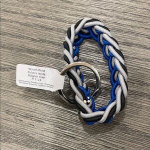 Woven Wrist Bracelet with Keyring